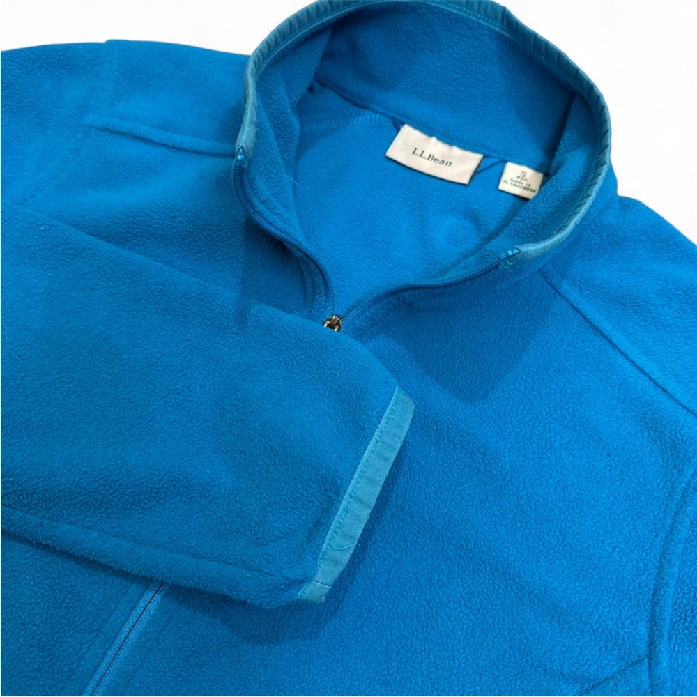 Vintage L.L.Bean Blue Full Zip Fleece | Size Small | Outdoor Gorpcore Vibe